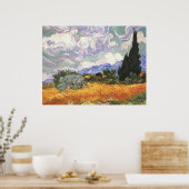 Wheat Field met Cypresses, Vincent Van Gogh Poster (Keuken)