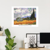 Wheat Field met Cypresses, Vincent Van Gogh Poster (Thuiskantoor)