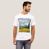 Wheat Field met Cypresses Vincent Van Gogh. T-shirt (Voorkant volledig)