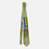 Wheat Field met een Lark van Vincent Van Gogh art Stropdas (Achterkant)