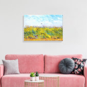 Wheat Field met een Lark van Vincent Van Gogh Canvas Afdruk (Insitu (Woonkamer))