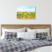 Wheat Field met een Lark van Vincent Van Gogh Canvas Afdruk (Insitu (Slaapkamer))