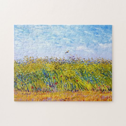Wheat Field met een Lark van Vincent Van Gogh Legpuzzel (Horizontaal)