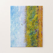 Wheat Field met een Lark van Vincent Van Gogh Legpuzzel (Verticaal)