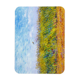 Wheat Field met een Lark van Vincent Van Gogh Magneet