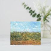 Wheat field met Lark, Van Gogh Fine Art Briefkaart (Staand voorkant)