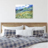 Wheat Field met Mountains Vincent van Gogh Canvas Afdruk (Insitu (Slaapkamer))
