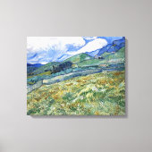 Wheat Field met Mountains Vincent van Gogh Canvas Afdruk (Voorkant)