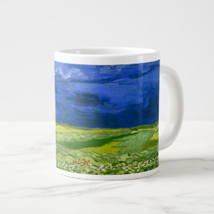 Wheat field onder Clouded Sky Van Gogh Fine Art Grote Koffiekop