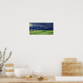 Wheat field onder Clouded Sky Van Gogh Fine Art Poster (Keuken)