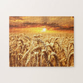 Wheat Field Sunset Legpuzzel (Horizontaal)