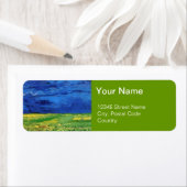 Wheat Field Under Clouded Sky by Van Gogh. Etiket (Insitu)