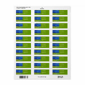 Wheat Field Under Clouded Sky by Van Gogh. Etiket (Full Sheet)