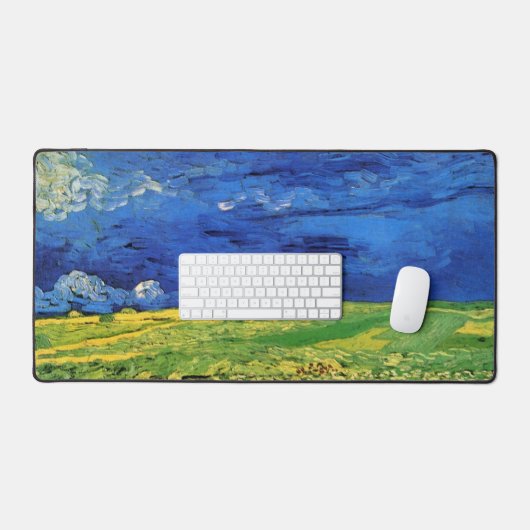 Wheat Field under Clouded Sky by Vincent van Gogh Bureaumat (Keyboard & Muis)