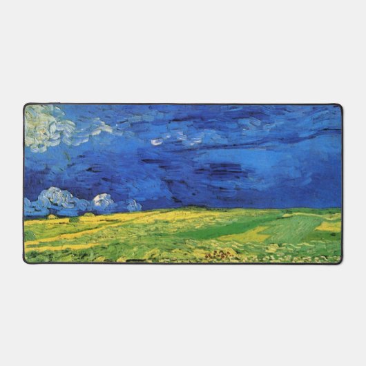 Wheat Field under Clouded Sky by Vincent van Gogh Bureaumat (Voorkant)