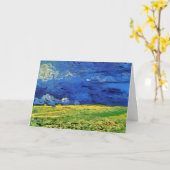 Wheat Field under Clouded Sky by Vincent van Gogh Kaart (Gele Bloem)