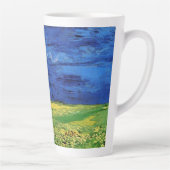 Wheat Field under Clouded Sky by Vincent van Gogh Latte Mok (Rechts)