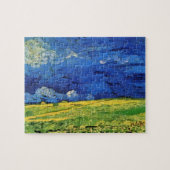 Wheat Field under Clouded Sky by Vincent van Gogh Legpuzzel (Horizontaal)