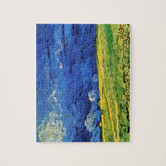 Wheat Field under Clouded Sky by Vincent van Gogh Legpuzzel (Verticaal)