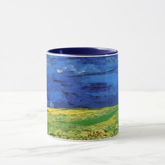 Wheat Field under Clouded Sky by Vincent van Gogh Mok (Midden)