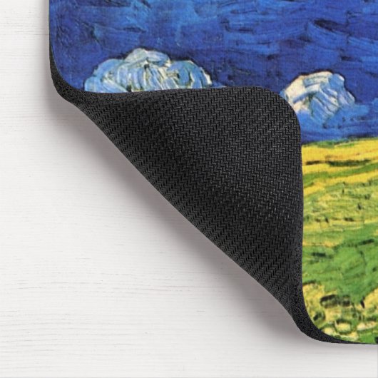 Wheat Field under Clouded Sky by Vincent van Gogh Muismat (Hoek)