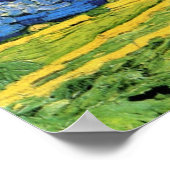 Wheat Field under Clouded Sky by Vincent van Gogh Poster (Hoek)