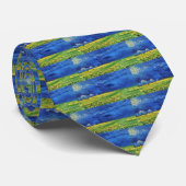 Wheat Field under Clouded Sky by Vincent van Gogh Stropdas (Opgerold)