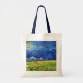 Wheat Field under Clouded Sky by Vincent van Gogh Tote Bag (Voorkant)