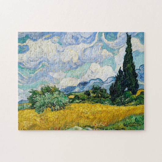 Wheat Field Vincent van Gogh Masterpart Painting Legpuzzel (Horizontaal)