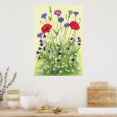 Wheat Field Weeds Poster (Keuken)