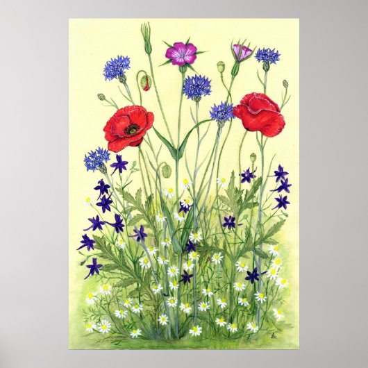Wheat Field Weeds Poster (Voorkant)