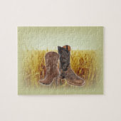 Wheat Field western country cowboylaarzen Legpuzzel (Horizontaal)