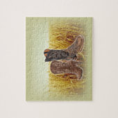 Wheat Field western country cowboylaarzen Legpuzzel (Verticaal)