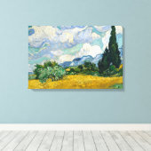 Wheat Field with Cypresses Canvas Prints (Insitu (Houten vloer))