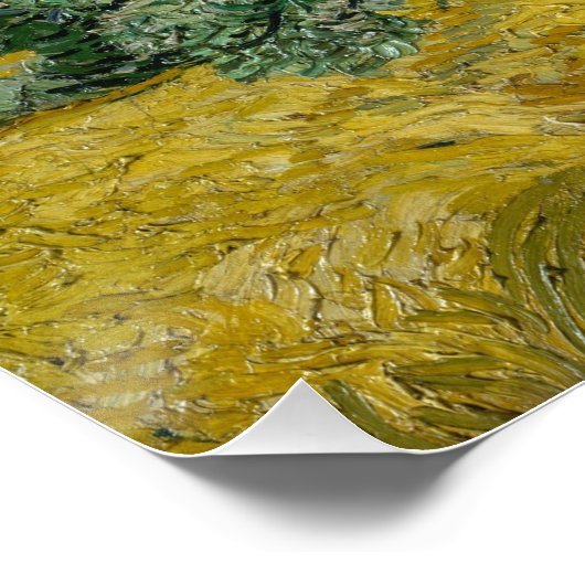 Wheat Field with Cypresses, Oil Painting, Van Gogh Perfect Poster (Hoek)