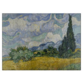Wheat Field with Cypresses, Oil Painting, Van Gogh Snijplank (Voorkant)