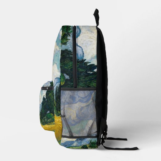 Wheat Field with Cypresses Van Gough Backpack Bedrukte Rugzak (Rechts)