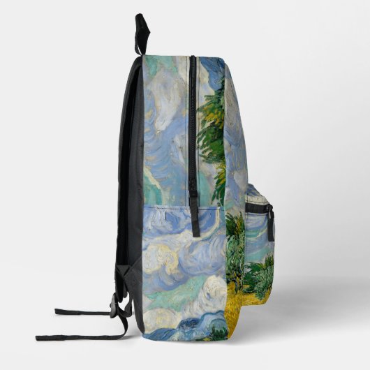 Wheat Field with Cypresses Van Gough Backpack Bedrukte Rugzak (Links)