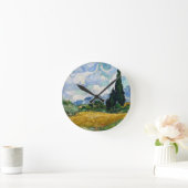 Wheat Field with Cypresses Wall Clock Ronde Klok (Huis)