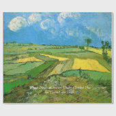 Wheat Fields at Auvers under Clouded Sky, Van Gogh Cadeaupapier (Vlak)