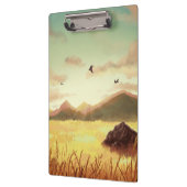 Wheat fields at sunrise klembord (Links)