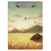 Wheat fields at sunrise klembord (Voorkant)