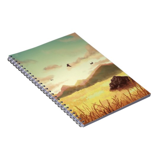 Wheat fields at sunrise notitieboek (Rechterzijde)