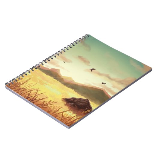 Wheat fields at sunrise notitieboek (Linkerzijde)