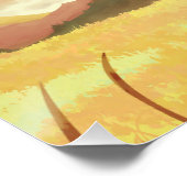 Wheat fields at sunrise perfect poster (Hoek)