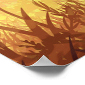 Wheat fields at sunrise poster (Hoek)