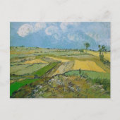 Wheat Fields auvers Clouded Sky Van Gogh Fine Art Briefkaart (Voorkant)