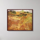 Wheat Fields met Auvers van Vincent van Gogh Canvas Afdruk (Voorkant)