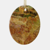 Wheat Fields met Auvers van Vincent van Gogh Keramisch Ornament (Rechts)