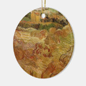 Wheat Fields met Auvers van Vincent van Gogh Keramisch Ornament (Links)